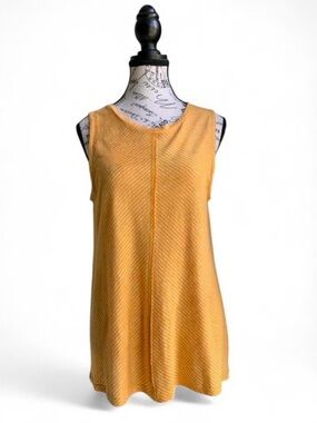 Sundance 100% Linen Yellow Sleeveless Tunic Top Women’s Size Medium